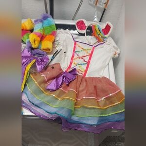Halloween Rainbow Tutu Dress Costume for Kids